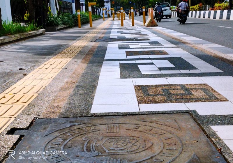 Trotoar yang terdapat di kota Samarinda I Dokumentasi Pribadi