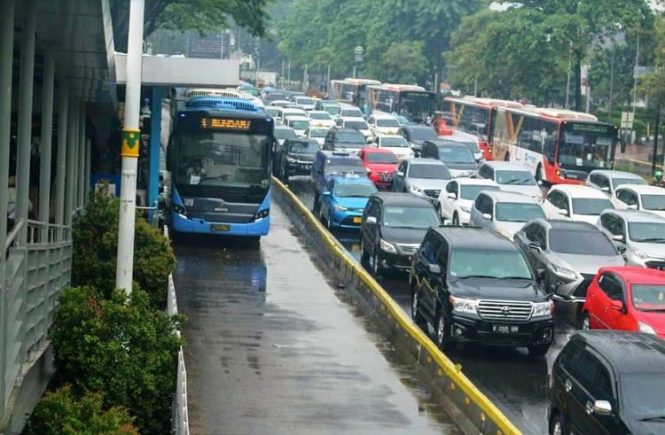 Kemacetan jalanan Jakarta