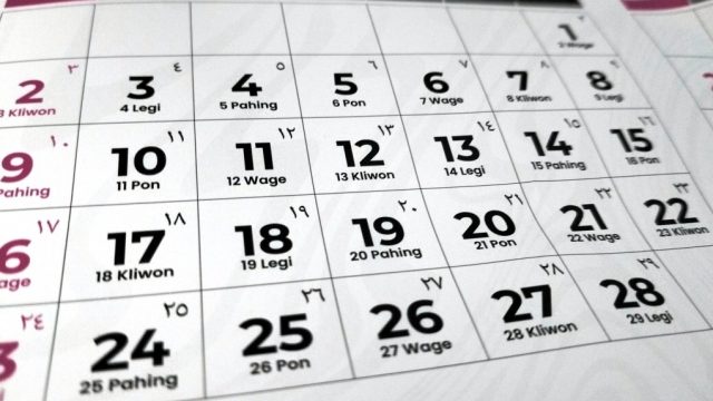 Kalender Masehi yang menjatuhkan tanggal puasa Nisfu Syaban untuk wilayah Samarinda I Wadahkata.ID