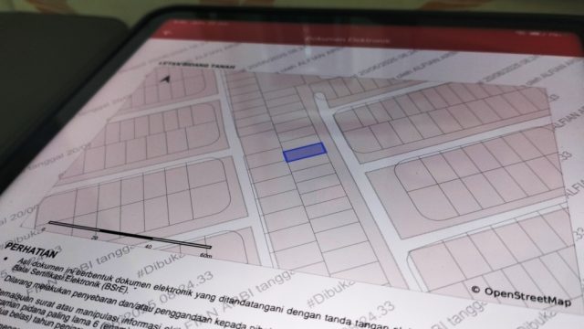 Alasan Ganti Sertifikat Tanah 1961-1997 bagi warga Samarinda, karena sertifikat di lembar belakangnya tidak terdapat peta kadastralnya I wadahkata.ID