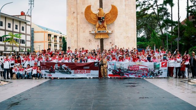 Rayakan Kemerdekaan, Ratusan Bikers Honda di Samarinda Gelar Aksi Sinergi Bagi Negeri, dengan Convoy merdeka dan tabur bunga I ISTIMEWA