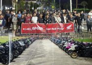 Puluhan bikers sangatta menghadiri Kopdargab Paguyuban Motor Honda Sangatta (PMHS) pada Sabtu, akhir pekan lalu (13/12) di Stadion Kudungga I IST