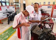 Para siswa SMK mitra binaan AHM sedang mengikuti seleksi uji praktik pada gelaran Festival Vokasi Satu Hati (FEVOSH) 2026 I IST