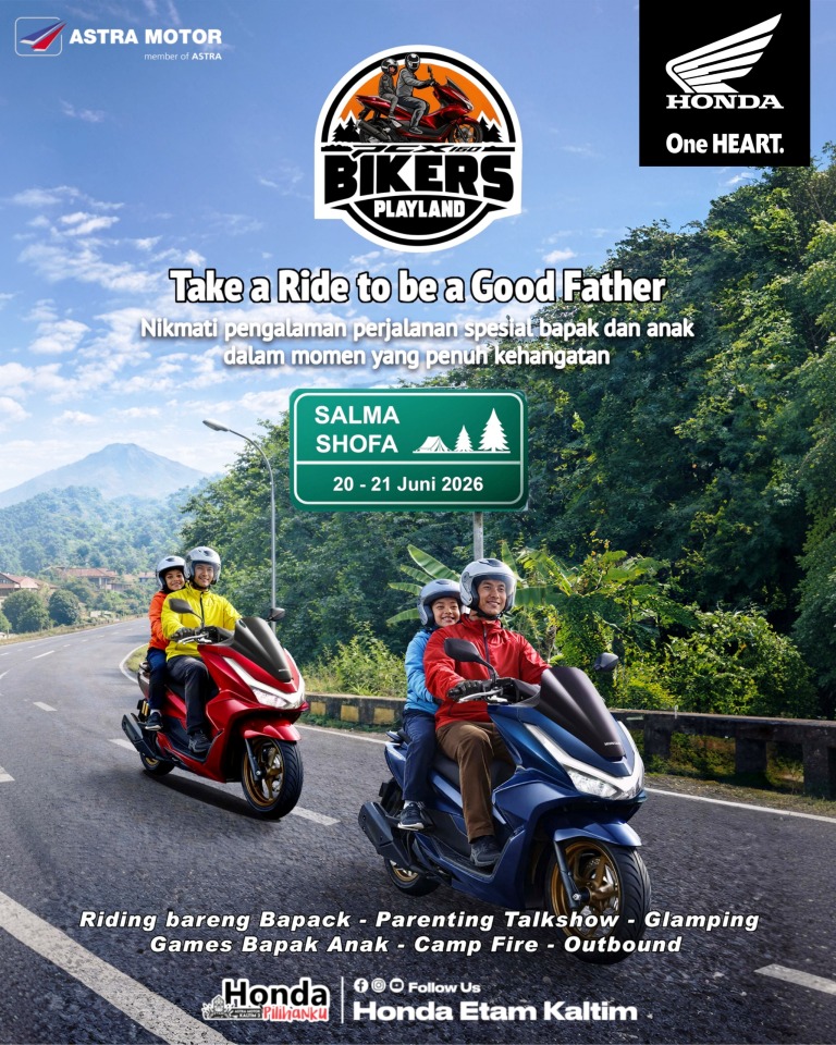 PCX Bikers Playland siap hadir berikan ruang berkualitas bagi ayah pecinta sepeda motor Honda bersama anggota keluarga pada sabtu dan minggu (20-21/06) mendatang I IST