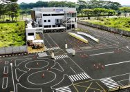 Sirkuit Astra Motor Safety Riding Center Jawa Tengah dengan lintasan yang dirancang menyerupai kondisi jalan sebenarnya I IST