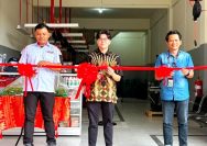 Ignatius Nindyatama selaku Technical Service Manager Astra Motor Kalimantan Timur 2 saat menyampaikan sambutannya dalam prosesi peresmian AHASS Sukses Perkasa Abadi yang telah dilaksanakan pada Selasa (21/07) kemarin I IST
