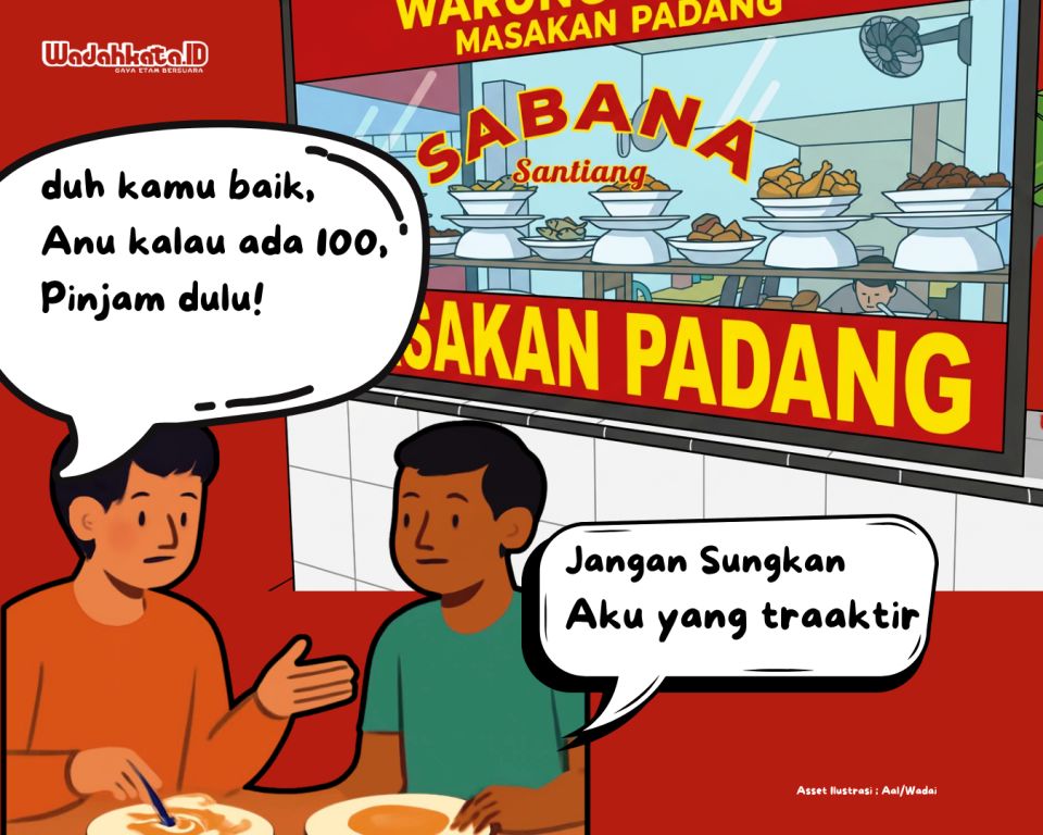 Ilustrasi suka traktir orang dan ramah bisa bikin dompet tipis? Intip hasil riset unik tentang hubungan jadi orang baik dengan pengelolaan keuangan I WADAHKATA.ID